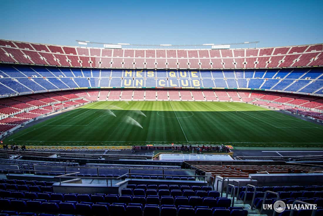 Visto do Camp Nou, em Barcelona