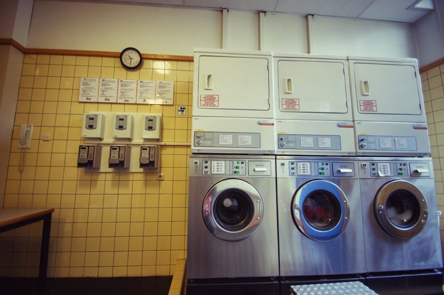 Lavando roupa em Amsterdam