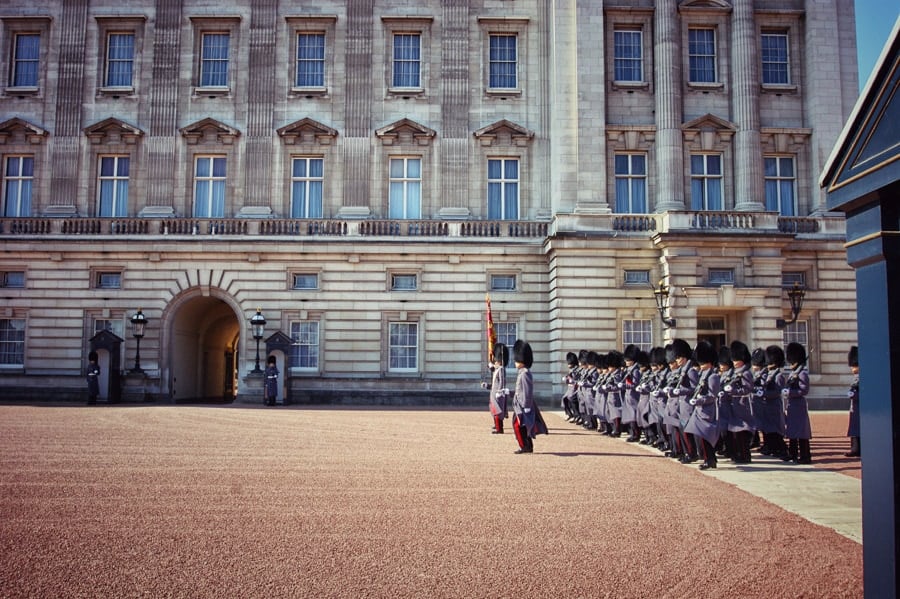 Troca da guarda em Londres