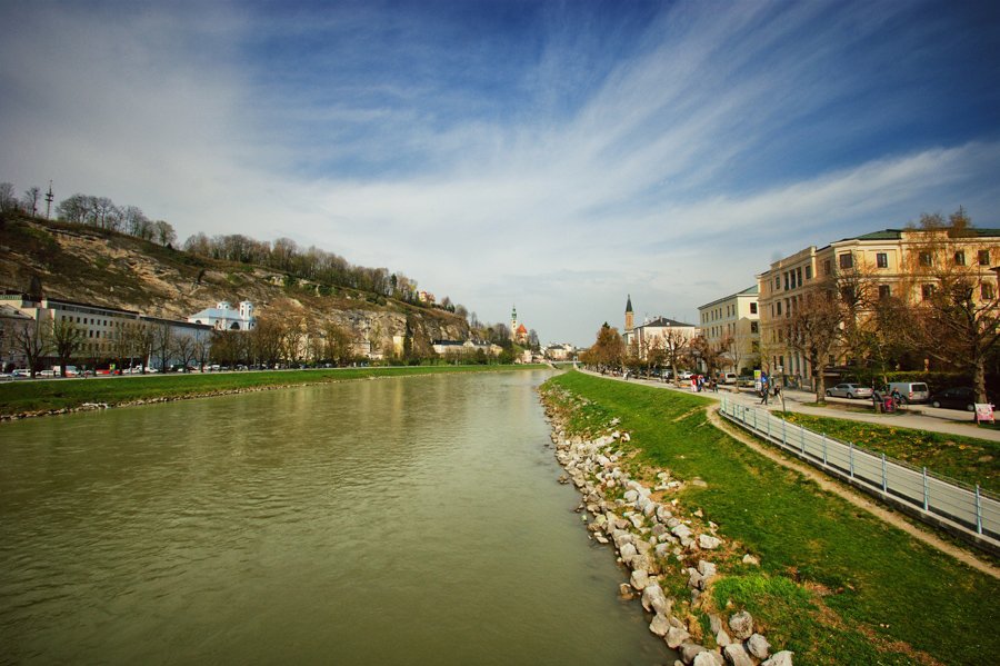 Rio Salzach - Salzburg, Áustria