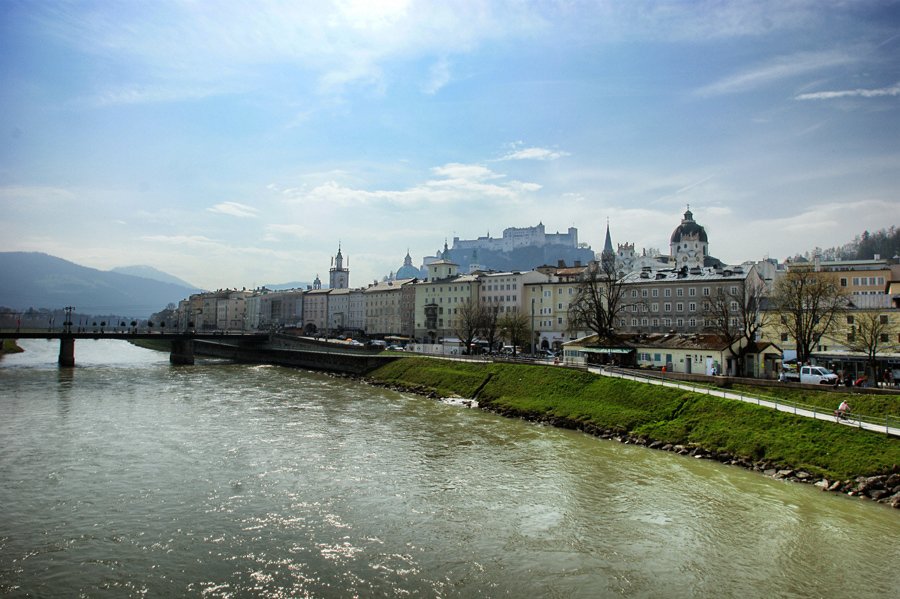 Rio Salzach - Salzburg, Áustria