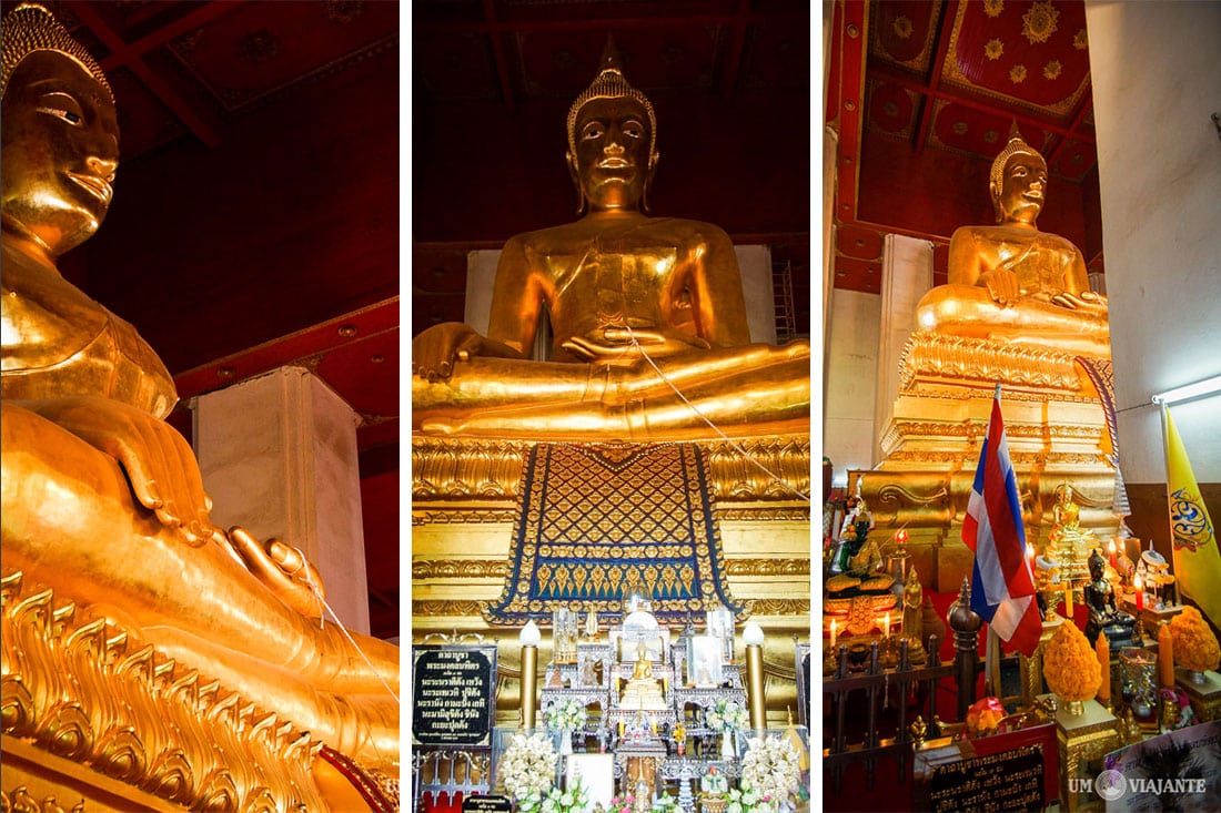 A maior estátua de Buda de bronze da Tailândia