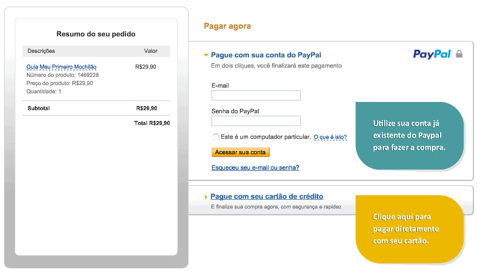 Pagar pelo Paypal