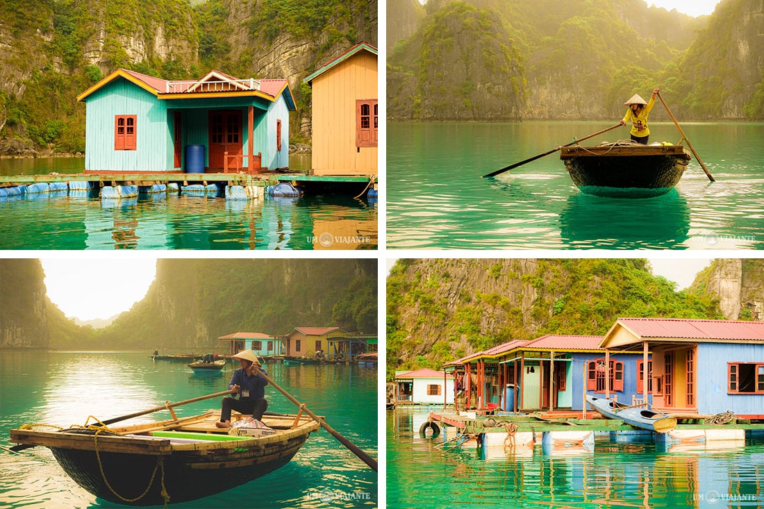 Vila Flutuante de Pescadores, Halong Bay - Vietnã