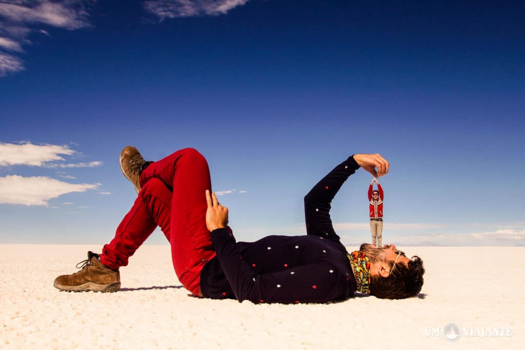 Fotos criativas no Salar de Uyuni