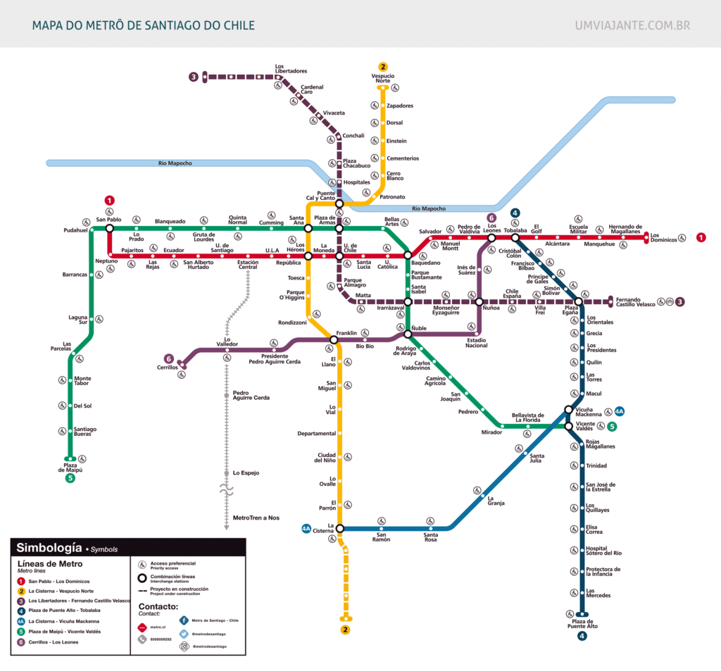 Metrô de Santiago do Chile Tudo que você precisa saber Um Viajante Metrô de Santiago do Chile Tudo que você precisa saber Um Viajante