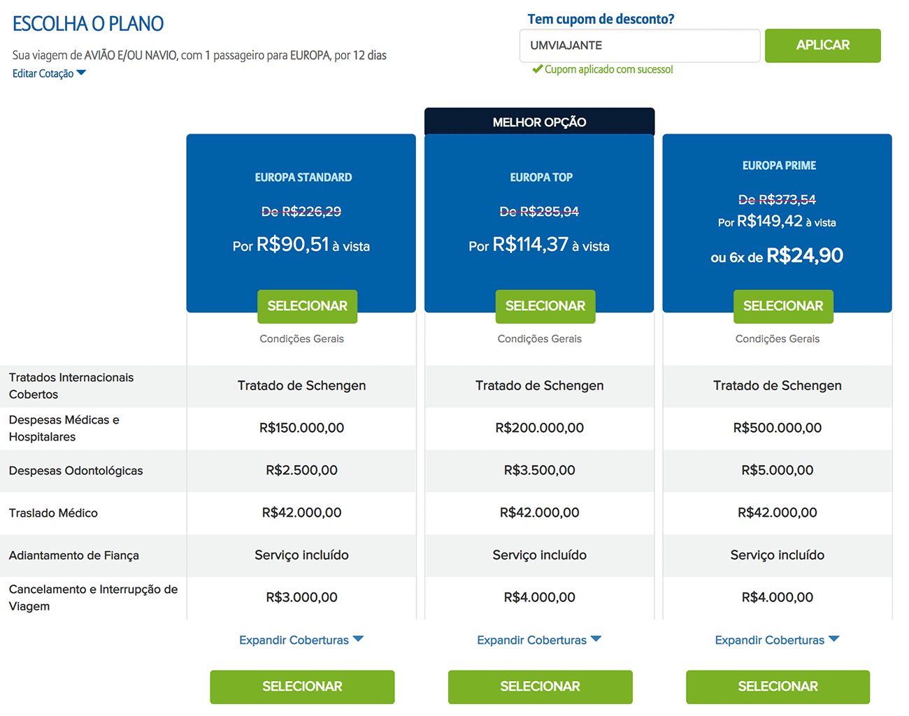 Seguro Viagem com Desconto