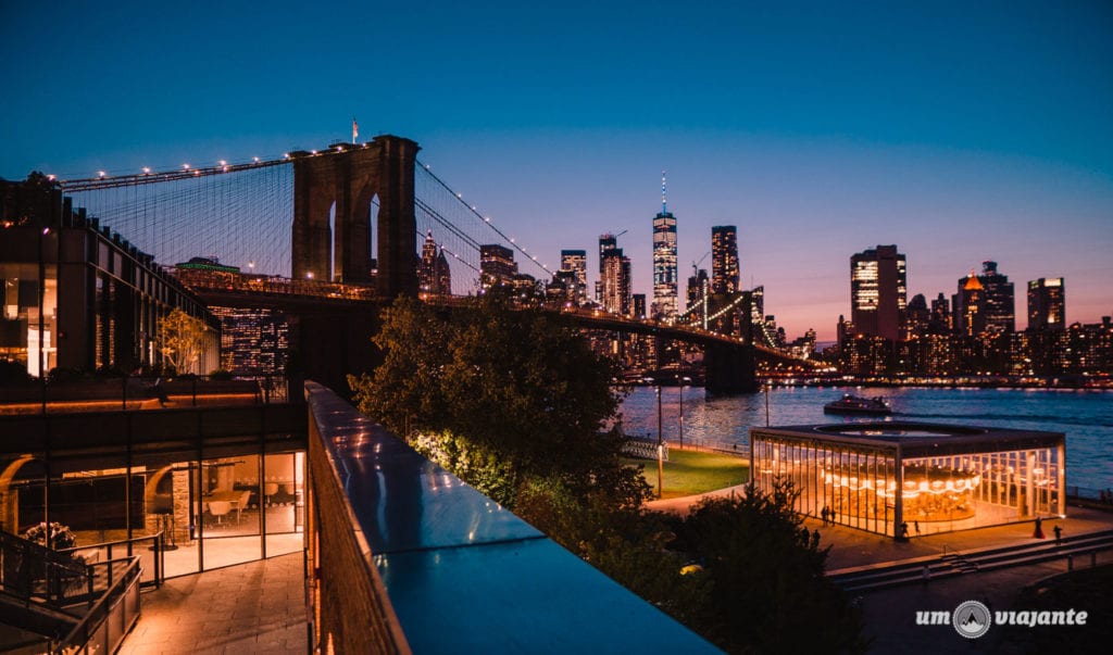 Pôr do sol em Nova York - Ponte do Brooklyn - Empire Store - Roteiro NYC