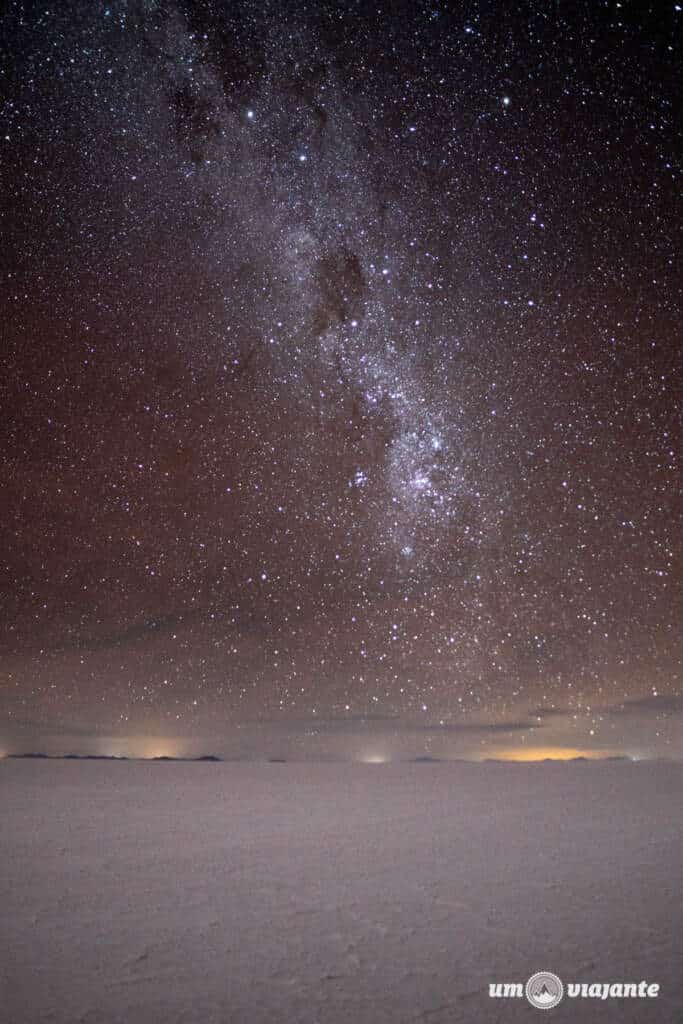 Fotos noturnas no Salar de Uyuni