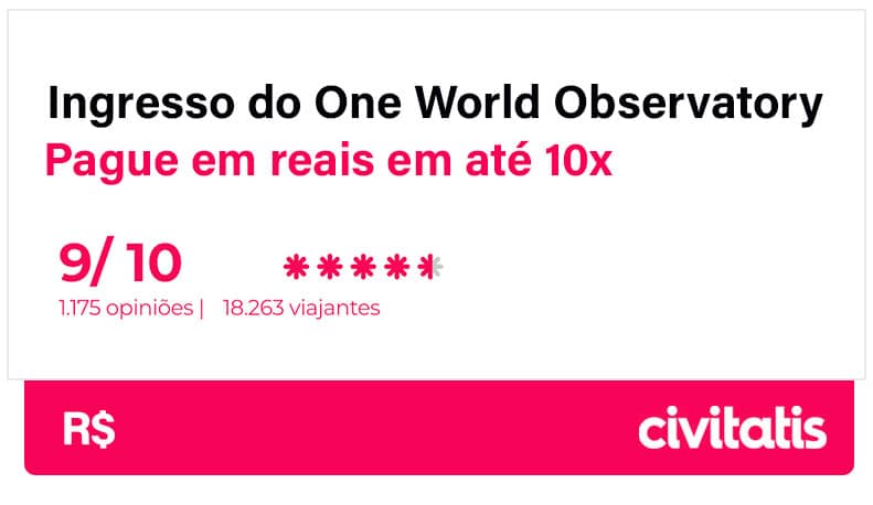 Ingresso One World em reais e parcelado