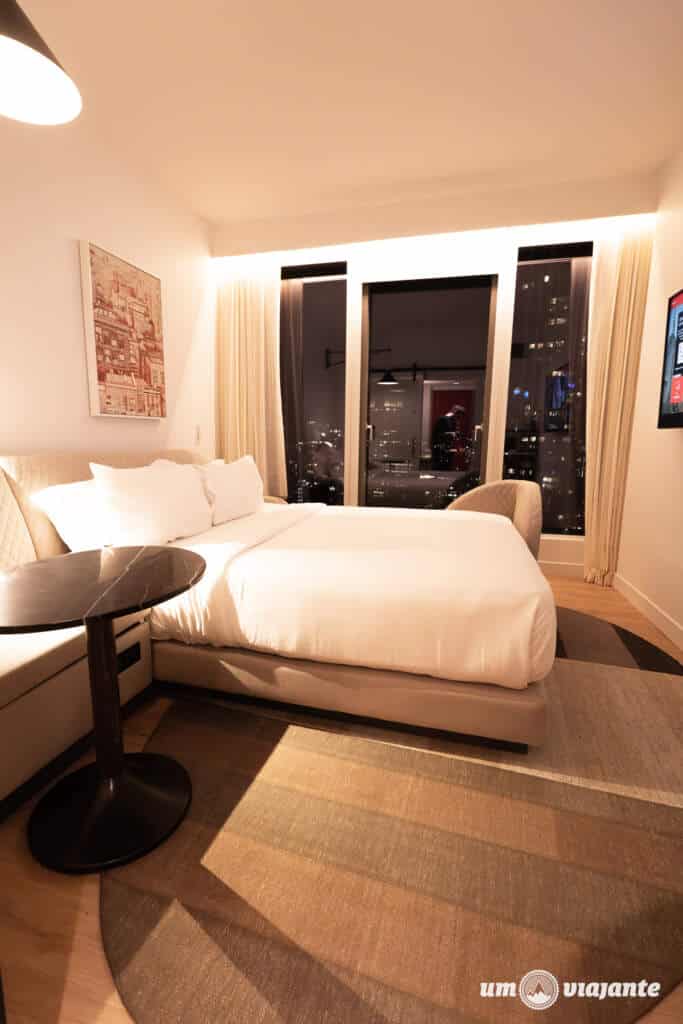 Quarto do Virgin Hotel em Nova York