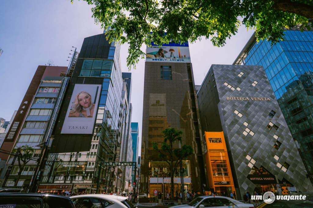 Ginza, bairro de luxo em Tóquio
