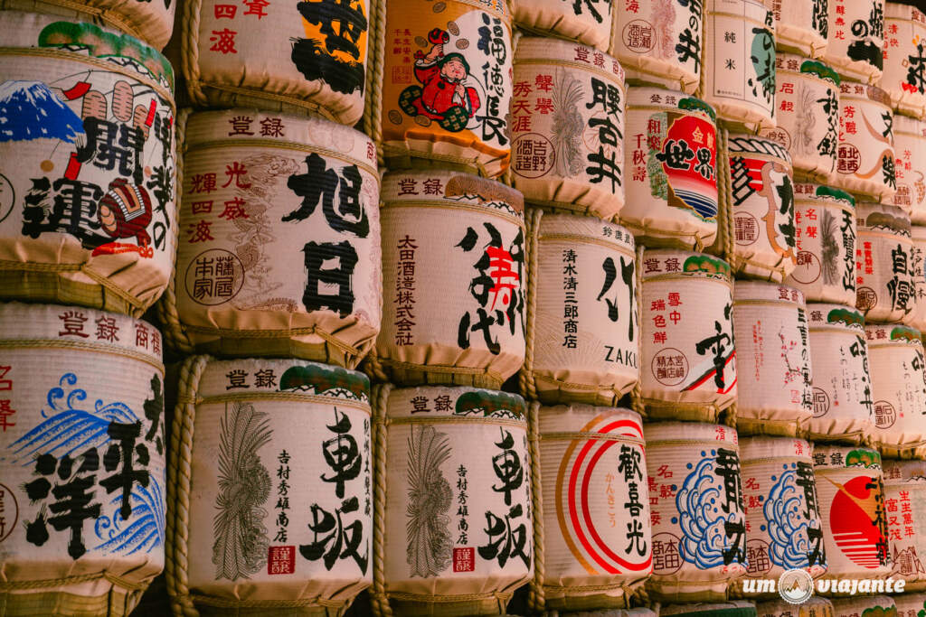 Barris de Saquê (kazaridaru) - Santuário Meiji, Roteiro Tóquio