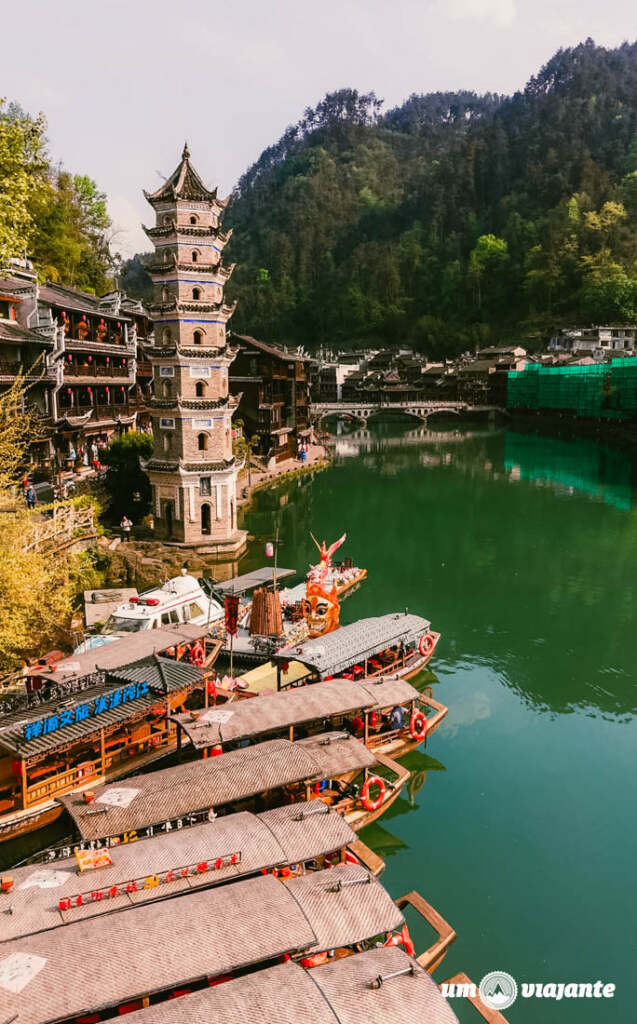 Fenghuang, bate volta saindo de Furong - Roteiro China