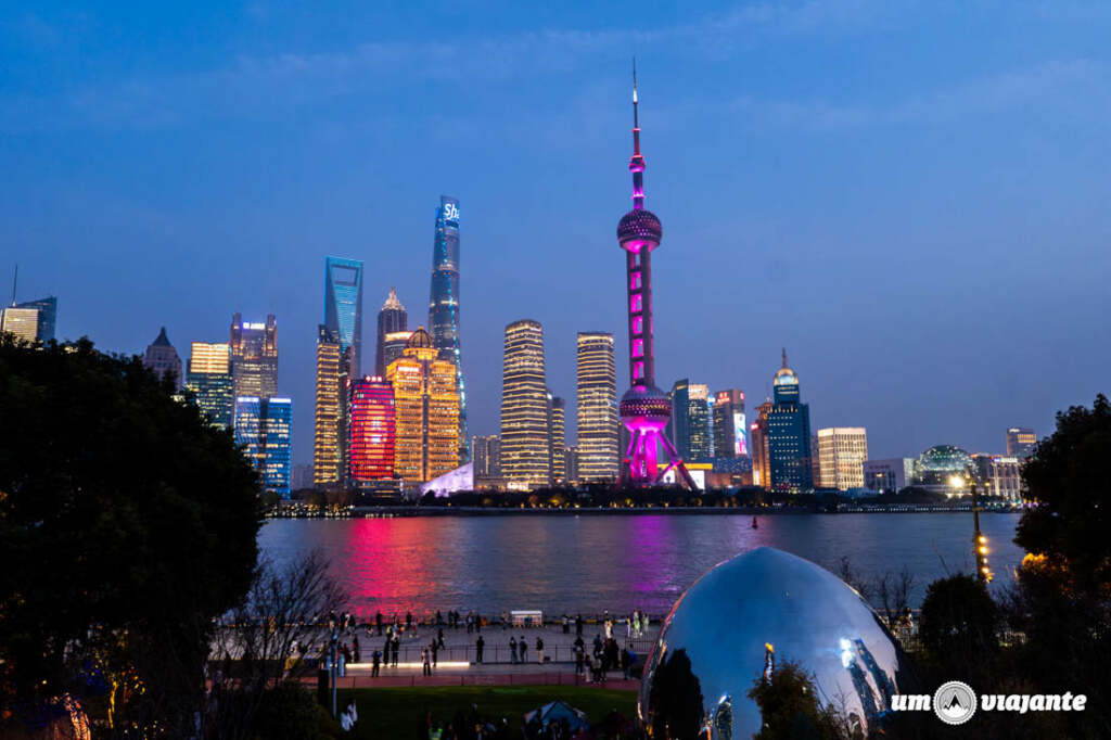 Pôr do sol no Bund, Shanghai - Roteiro de Viagem China