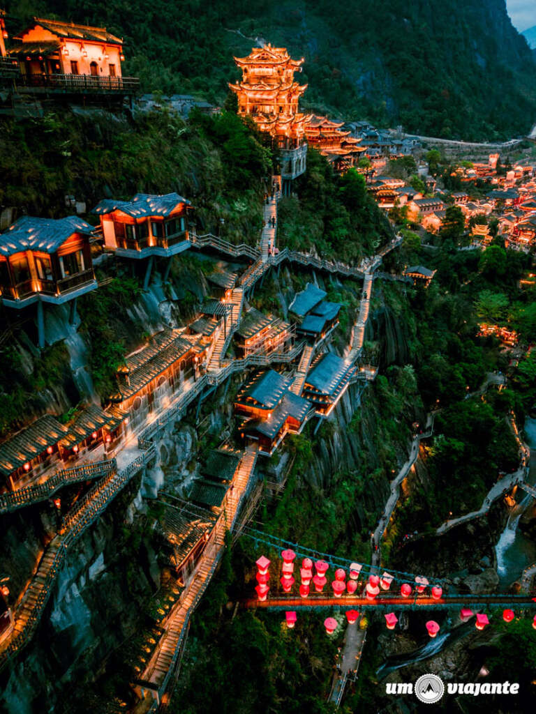 Wangxian Valley, Vilarejo no penhasco - Roteiro de Viagem China