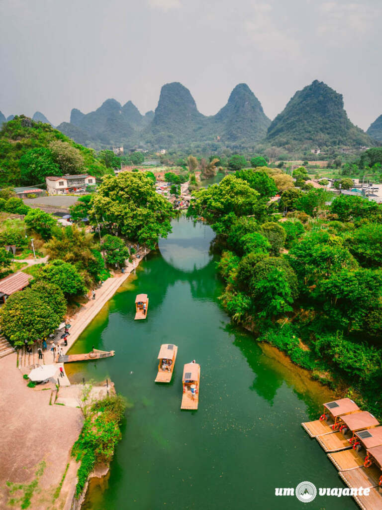 Passeio de barco de bambu pelo Rio Li - Roteiro China